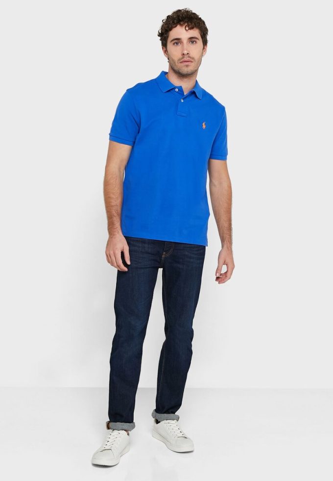 Polos Ralph Lauren Essential azules para hombre Polos Ralph Lauren Essential azules para hombre