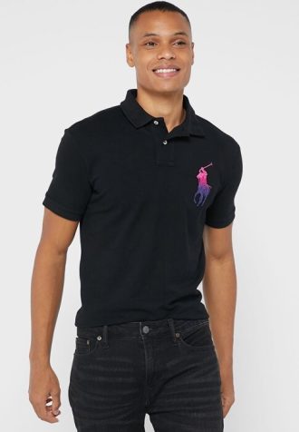 Polos Ralph Lauren Essential negros para hombre