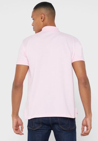 Polos Ralph Lauren Essential Slim Fit rosas para hombre