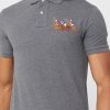 Polos Ralph Lauren grises con logotipo bordado para hombre