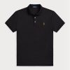 Polos Ralph Lauren negros de algodón suave y ajustados para hombre