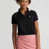 Polos Ralph Lauren negros de corte entallado con cremallera de un cuarto para mujer Polos Ralph Lauren negros de corte entallado con cremallera de un cuarto para mujer