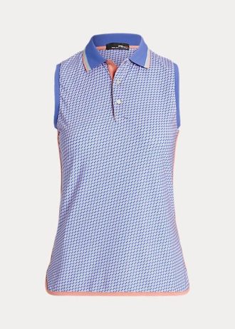 Polos sin mangas de rendimiento Ralph Lauren azules para mujer