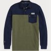 Polos utilitarios de malla de corte clásico Ralph Lauren en color oliva para hombre Polos utilitarios de malla de corte clásico Ralph Lauren en color oliva para hombre