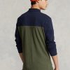 Polos utilitarios de malla de corte clásico Ralph Lauren en color oliva para hombre Polos utilitarios de malla de corte clásico Ralph Lauren en color oliva para hombre
