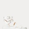 Sandalias blancas de piel napa Ralph Lauren Kayleen para mujer Sandalias blancas de piel napa Ralph Lauren Kayleen para mujer