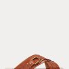 Sandalias con estribo de piel de becerro Jacie de Ralph Lauren para mujer, color marrón Sandalias con estribo de piel de becerro Jacie de Ralph Lauren para mujer, color marrón