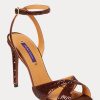 Sandalias con lentejuelas Kandice de Ralph Lauren para mujer en color marrón Sandalias con lentejuelas Kandice de Ralph Lauren para mujer en color marrón