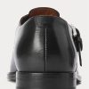 Sandalias de pescador Ralph Lauren de piel de becerro bruñida para hombre, color negro Sandalias de pescador Ralph Lauren de piel de becerro bruñida para hombre, color negro