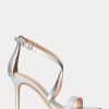 Sandalias de piel metalizada Ralph Lauren Gabriele para mujer en color plateado Sandalias de piel metalizada Ralph Lauren Gabriele para mujer en color plateado