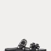 Sandalias negras Ralph Lauren Ezra de piel de cordero con tachuelas para mujer Sandalias negras Ralph Lauren Ezra de piel de cordero con tachuelas para mujer