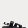 Sandalias Ralph Lauren Biorn de piel de becerro negras para hombre Sandalias Ralph Lauren Biorn de piel de becerro negras para hombre