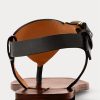 Sandalias Ralph Lauren Delancie Welington de piel de becerro negras para mujer
