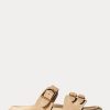 Sandalias Ralph Lauren Ezra de ante de becerro para mujer en color gris Sandalias Ralph Lauren Ezra de ante de becerro para mujer en color gris