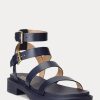 Sandalias Ralph Lauren Kayleen de piel napa para mujer en color azul marino Sandalias Ralph Lauren Kayleen de piel napa para mujer en color azul marino