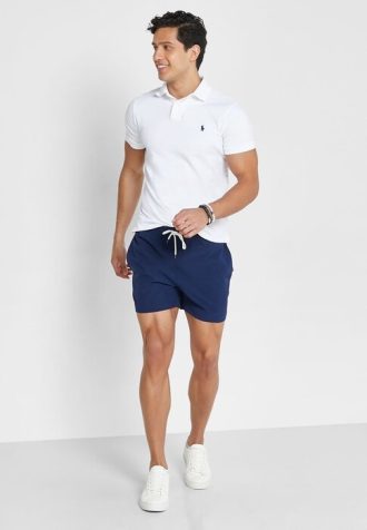 Shorts de baño Ralph Lauren Essential para hombre en azul marino