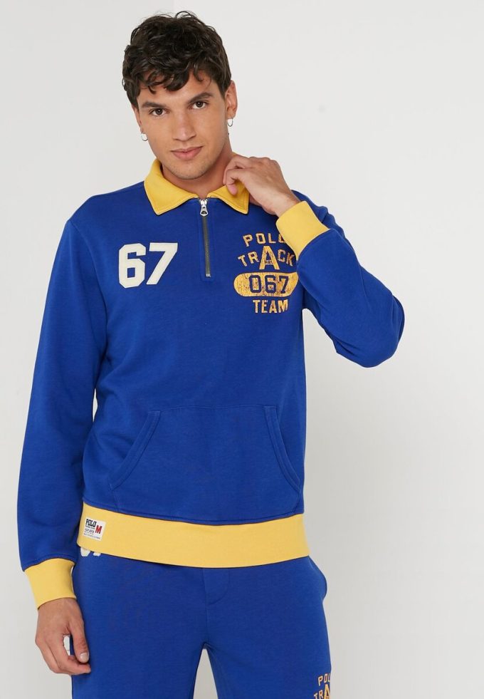Sudadera azul Ralph Lauren Essential para hombre Sudadera azul Ralph Lauren Essential para hombre