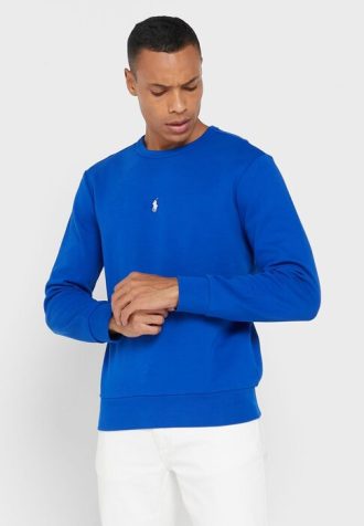 Sudadera azul Ralph Lauren Essential para hombre