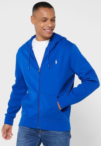 Sudadera con capucha azul Ralph Lauren Essential para hombre Sudadera con capucha azul Ralph Lauren Essential para hombre