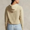 Sudadera con capucha de algodón Ralph Lauren para mujer en color caqui Sudadera con capucha de algodón Ralph Lauren para mujer en color caqui