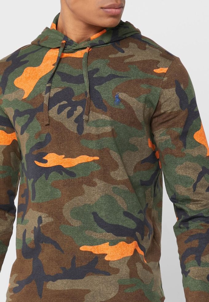 Sudadera con capucha de camuflaje multicolor Ralph Lauren para hombre