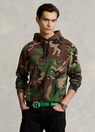 Sudadera con capucha de polar con camuflaje multicolor de Ralph Lauren para hombre Sudadera con capucha de polar con camuflaje multicolor de Ralph Lauren para hombre