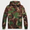 Sudadera con capucha de polar con camuflaje multicolor de Ralph Lauren para hombre