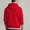 Sudadera con capucha de polar Ralph Lauren Big Polo Crest para hombre, color rojo Sudadera con capucha de polar Ralph Lauren Big Polo Crest para hombre, color rojo