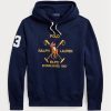 Sudadera con capucha de polar Ralph Lauren Big Polo Crest para hombre en azul marino Sudadera con capucha de polar Ralph Lauren Big Polo Crest para hombre en azul marino