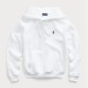 Sudadera con capucha de polar Ralph Lauren blanca para mujer Sudadera con capucha de polar Ralph Lauren blanca para mujer