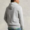 Sudadera con capucha de polar Ralph Lauren Polo Bear para hombre, color gris