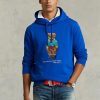 Sudadera con capucha de polar Ralph Lauren Polo Bear para hombre en azul