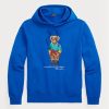Sudadera con capucha de polar Ralph Lauren Polo Bear para hombre en azul