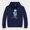 Sudadera con capucha de polar Ralph Lauren Polo Bear para hombre en azul marino Sudadera con capucha de polar Ralph Lauren Polo Bear para hombre en azul marino