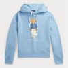 Sudadera con capucha de polar Ralph Lauren Polo Bear para mujer en azul Sudadera con capucha de polar Ralph Lauren Polo Bear para mujer en azul
