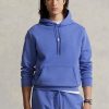 Sudadera con capucha de punto doble Ralph Lauren azul para hombre