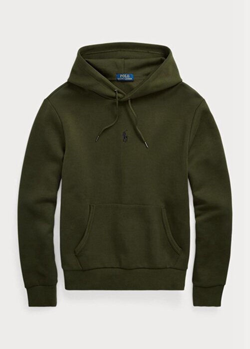 Sudadera con capucha de punto doble Ralph Lauren para hombre en color oliva Sudadera con capucha de punto doble Ralph Lauren para hombre en color oliva