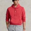 Sudadera con capucha de punto doble Ralph Lauren roja para hombre