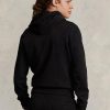 Sudadera con capucha deportiva Ralph Lauren Polo Fleece para hombre, color negro Sudadera con capucha deportiva Ralph Lauren Polo Fleece para hombre, color negro