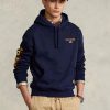 Sudadera con capucha deportiva Ralph Lauren Polo Fleece para hombre en azul marino Sudadera con capucha deportiva Ralph Lauren Polo Fleece para hombre en azul marino
