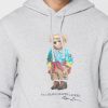 Sudadera con capucha estampada Ralph Lauren gris para hombre Sudadera con capucha estampada Ralph Lauren gris para hombre