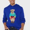 Sudadera con capucha gráfica Ralph Lauren azul para hombre