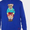 Sudadera con capucha gráfica Ralph Lauren azul para hombre