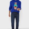 Sudadera con capucha gráfica Ralph Lauren azul para hombre
