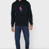 Sudadera con capucha gráfica Ralph Lauren negra para hombre