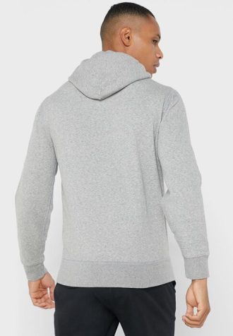 Sudadera con capucha gris con el logotipo de Ralph Lauren para hombre