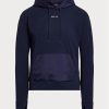 Sudadera con capucha híbrida de jersey Ralph Lauren GolfLogo para mujer en azul marino