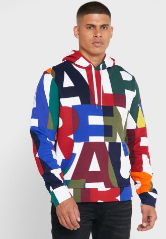 Sudadera con capucha multicolor Ralph Lauren Color Block para hombre