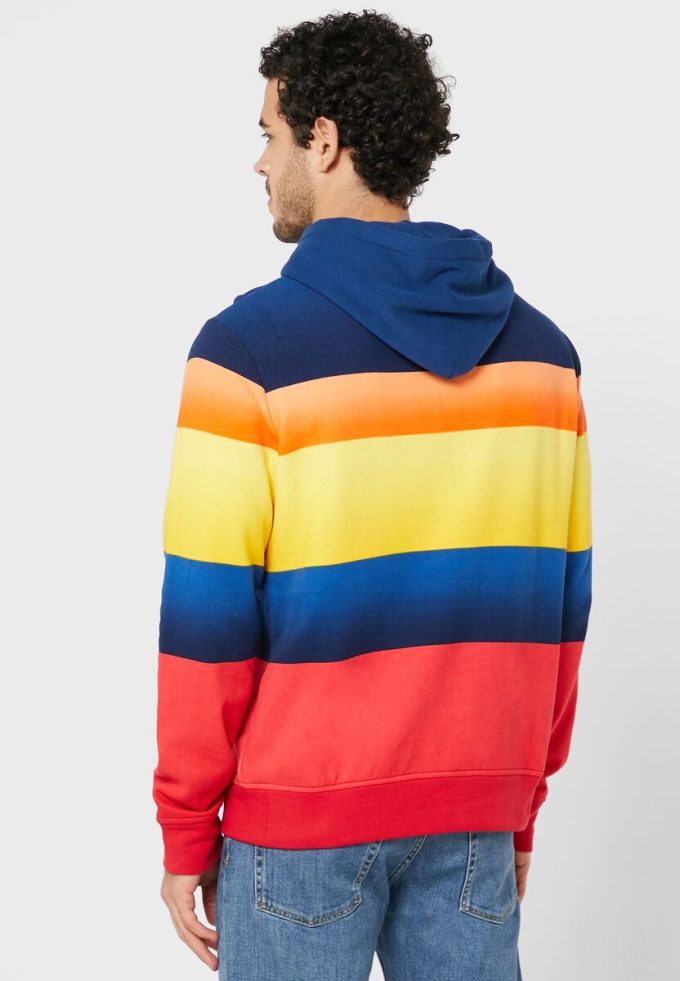 Sudadera con capucha multicolor Ralph Lauren Color Block para hombre Sudadera con capucha multicolor Ralph Lauren Color Block para hombre