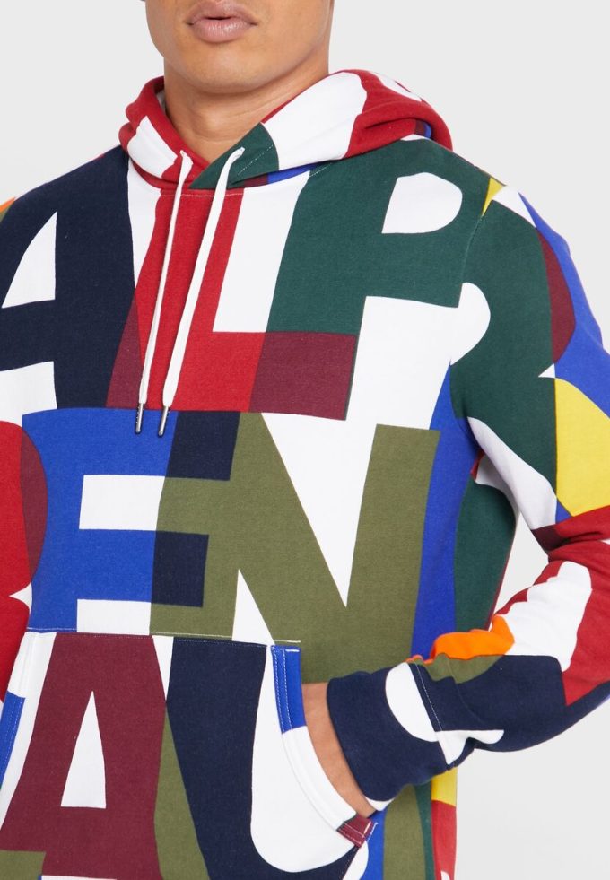Sudadera con capucha multicolor Ralph Lauren Color Block para hombre Sudadera con capucha multicolor Ralph Lauren Color Block para hombre